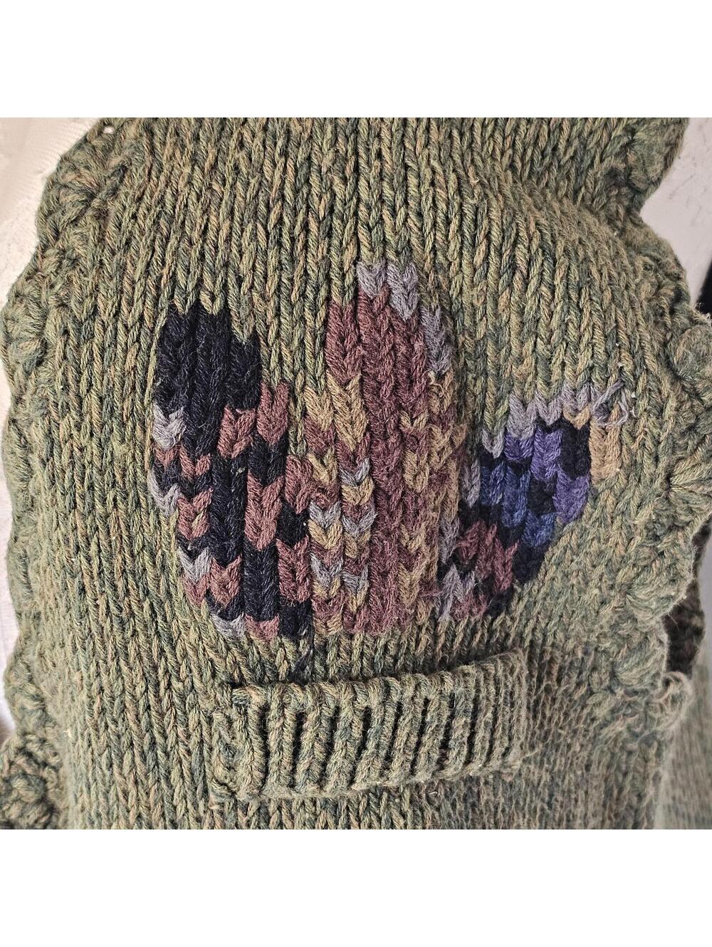 Vintage Herman Geist Sweater Vest Linen Cotton Embroidered Boho Cottagecore Knit - Picture 2 of 12